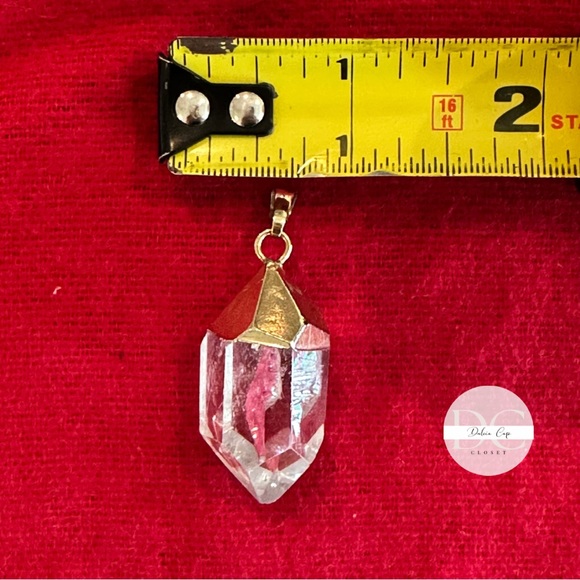 NEW White Quartz Pendant On Sterling Silver 925 - Picture 6 of 6